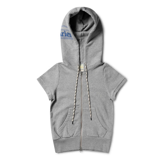 Angel of Nothing SS Hooded Zip Thru - Grey Marl