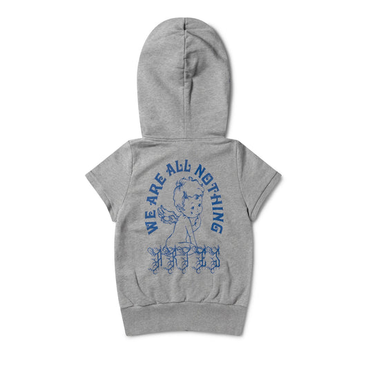 Angel of Nothing SS Hooded Zip Thru - Grey Marl