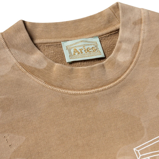 Aged Temple Camo Sweat - Desert