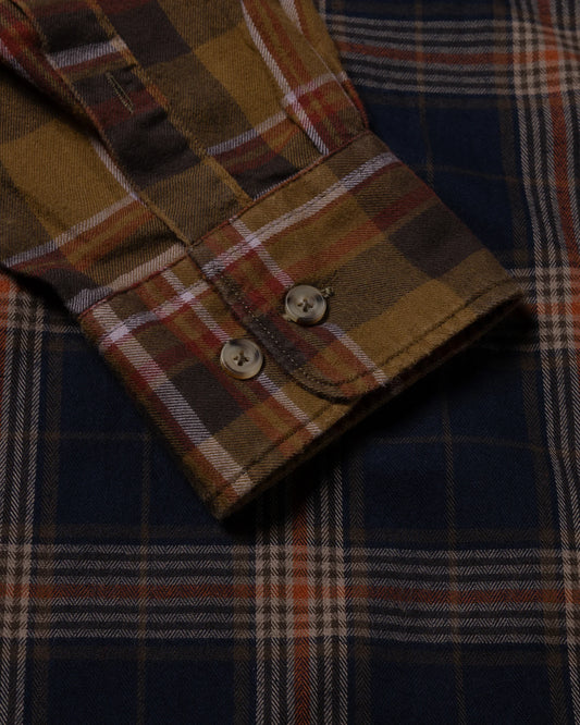 Overdyed Patchwork LS Shirt - Purple