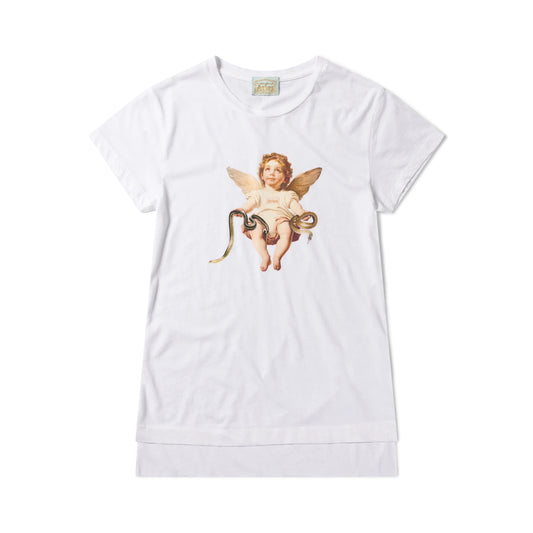 Lil Cherub Cap Sleeve Tee - Off White