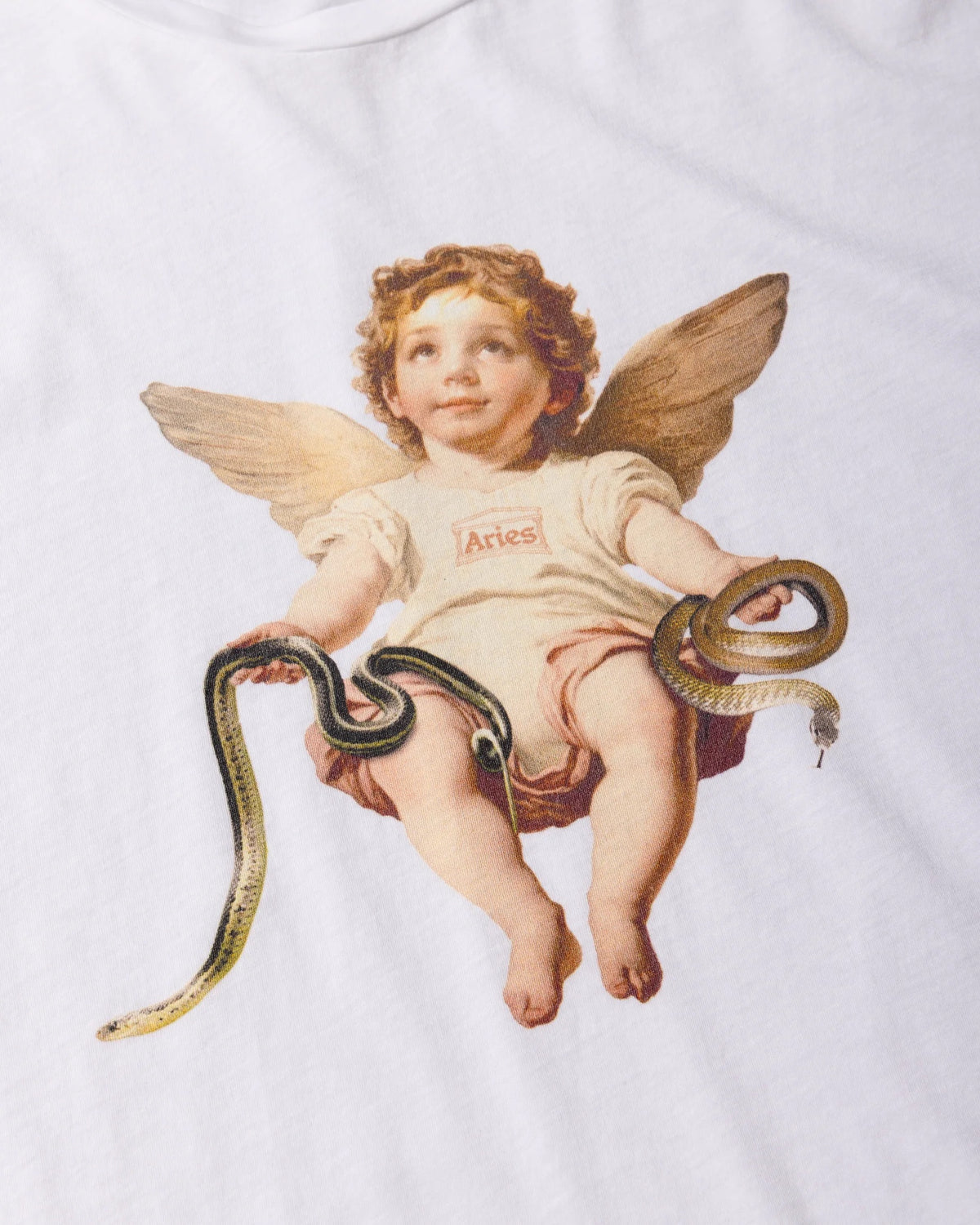 Lil Cherub Cap Sleeve Tee - Off White