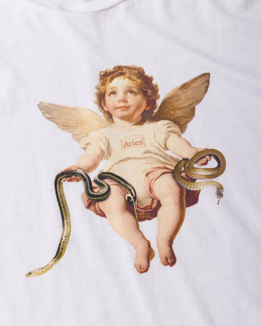Lil Cherub Cap Sleeve Tee - Off White