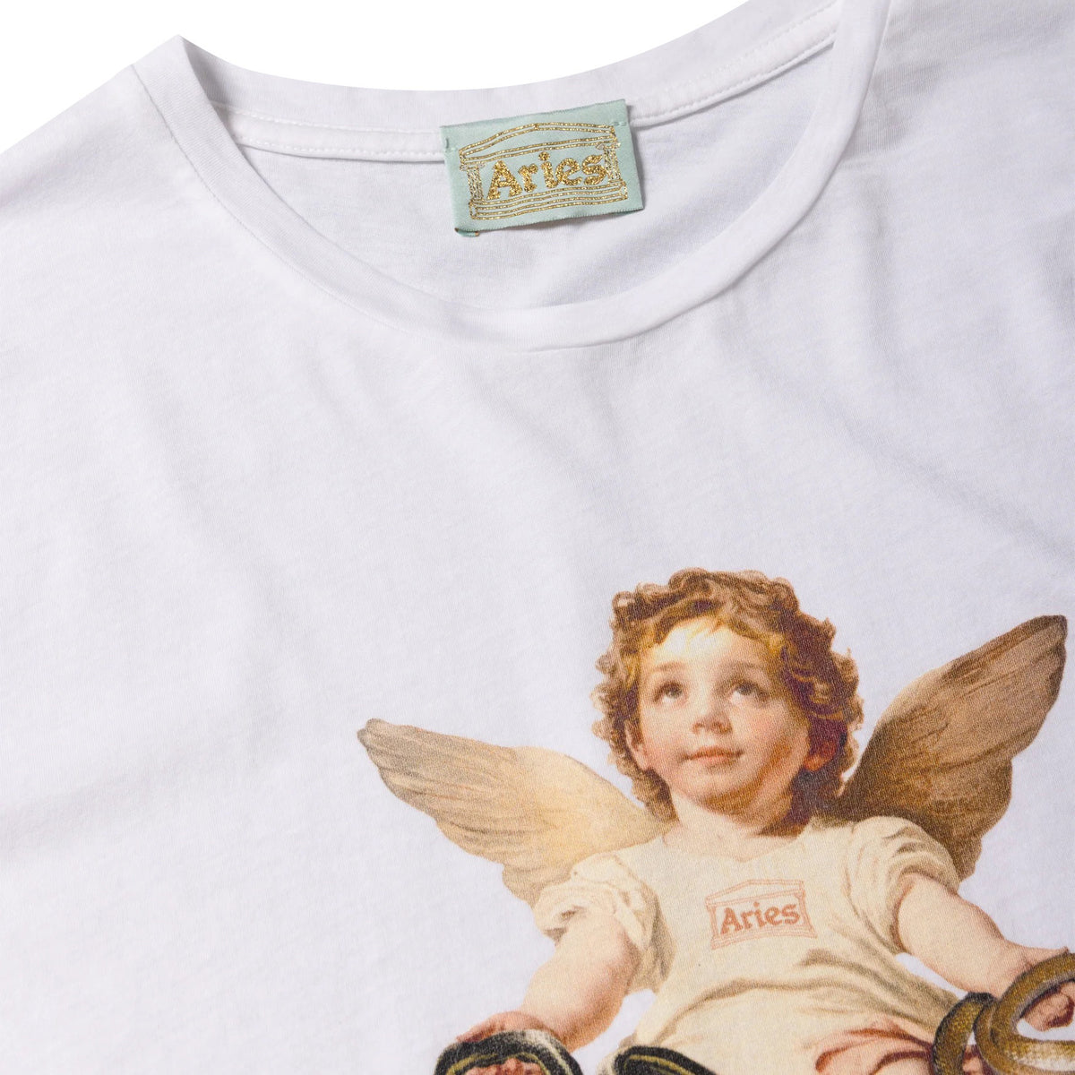 Lil Cherub Cap Sleeve Tee - Off White