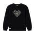 Reversible Barbed Love Temple Waffle LS Tee - Black
