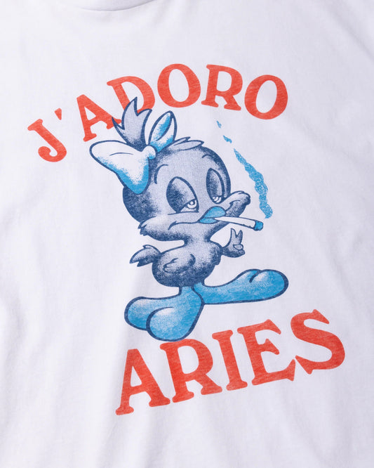 J'adoro Weedie Pie SS Tee - White
