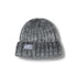Space Dye Rib Knit Beanie - Grey