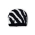 Brushed Zebra Skull Beanie - White