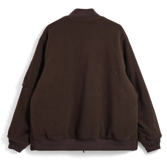 Reversible MA-1 Faux Wool Jacket - D.Brn x D.Olv