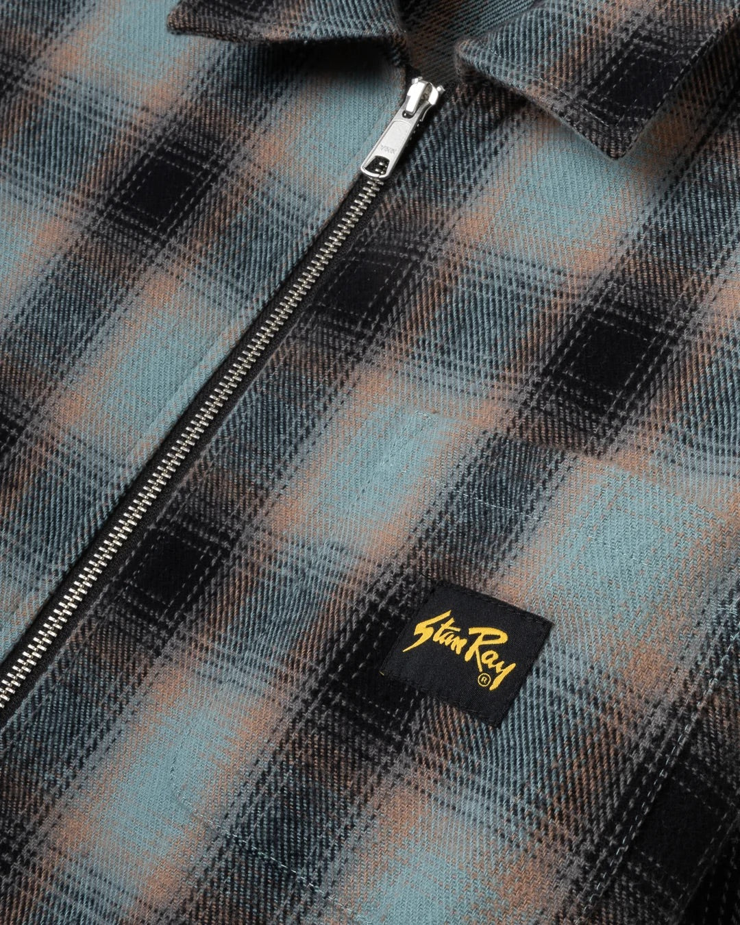 Zip Shirt - Blue / Pink Check