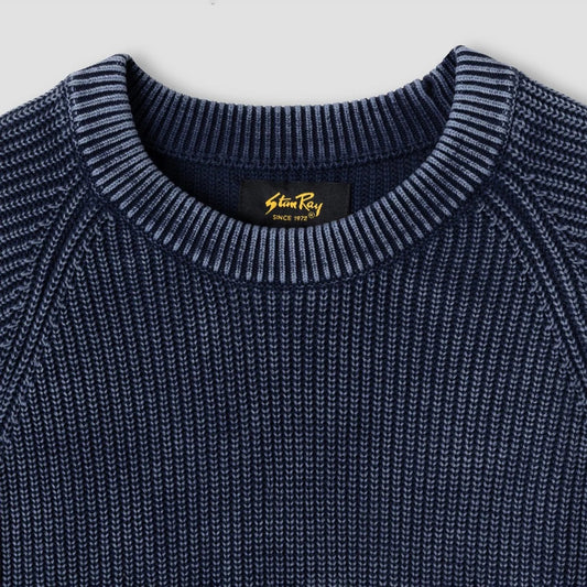Knitted Sweater - Overdyed Navy