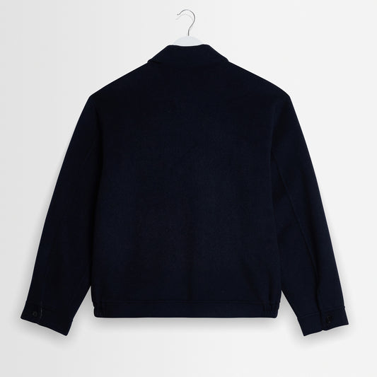 Hamblin Jacket Double Face Check - Navy