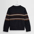 Wilde Crew Brush Bold Stripe - Charcoal Brown