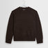 Wilde Crew Fluffy Wool Crewneck - Chocolate Brown