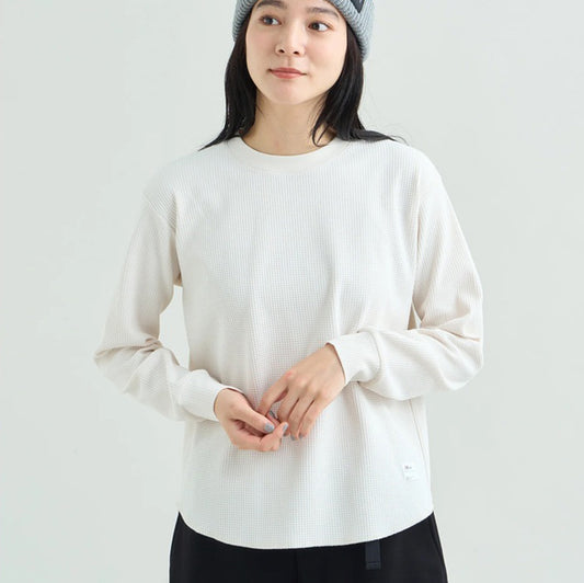 Women's Airflex® Waffle L/S Tee - White