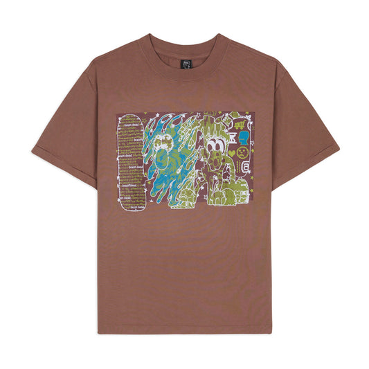 Aki Starswept Tee - Grey/Brown