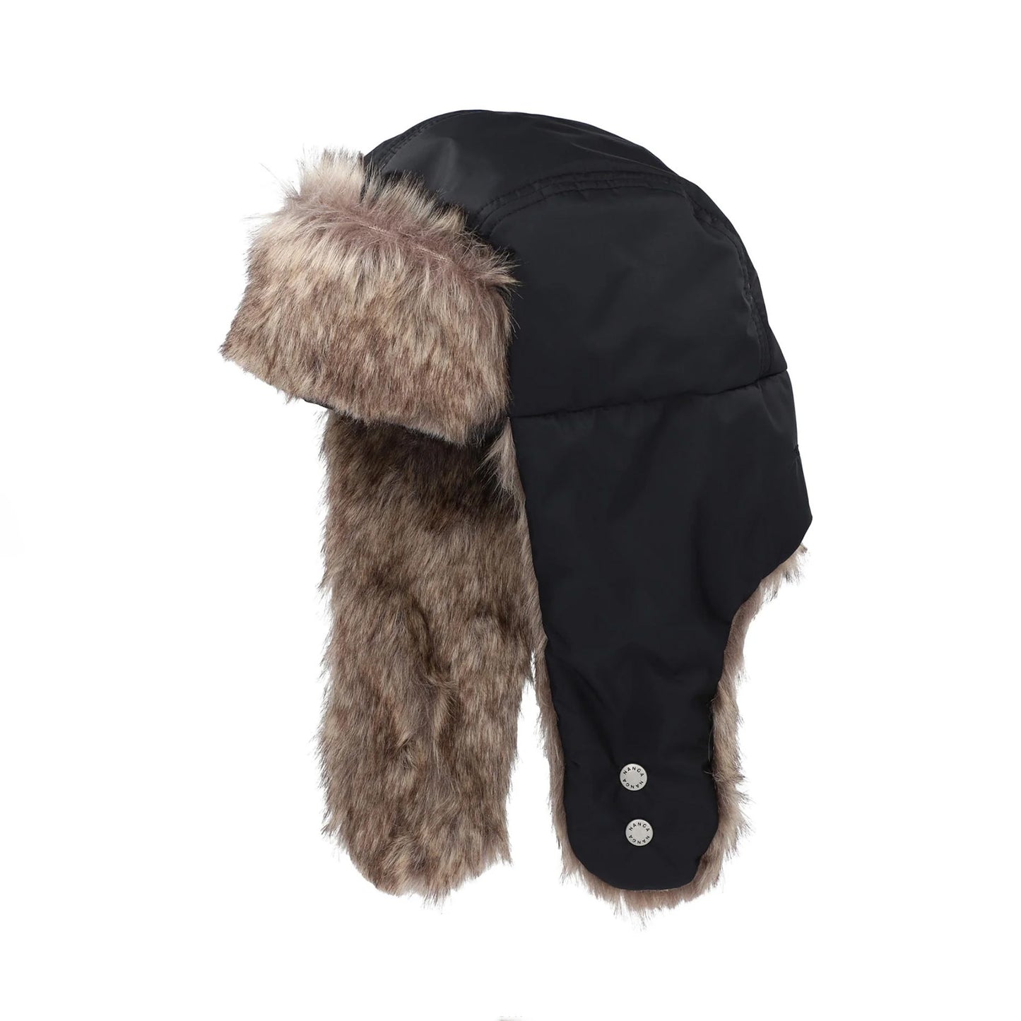 Aurora Tex Fur Flight Cap - Black