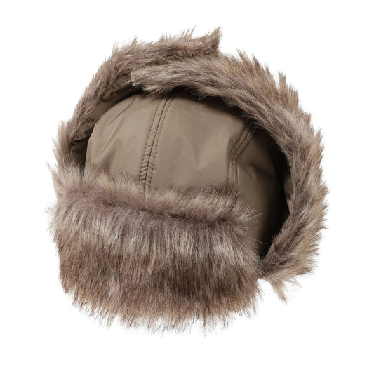 Aurora Tex Fur Flight Cap - Coyote