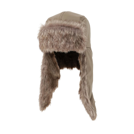 Aurora Tex Fur Flight Cap - Coyote