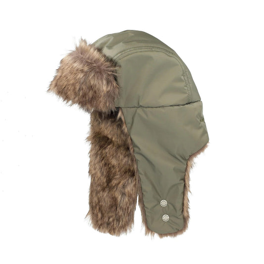 Aurora Tex Fur Flight Cap - OD.Green