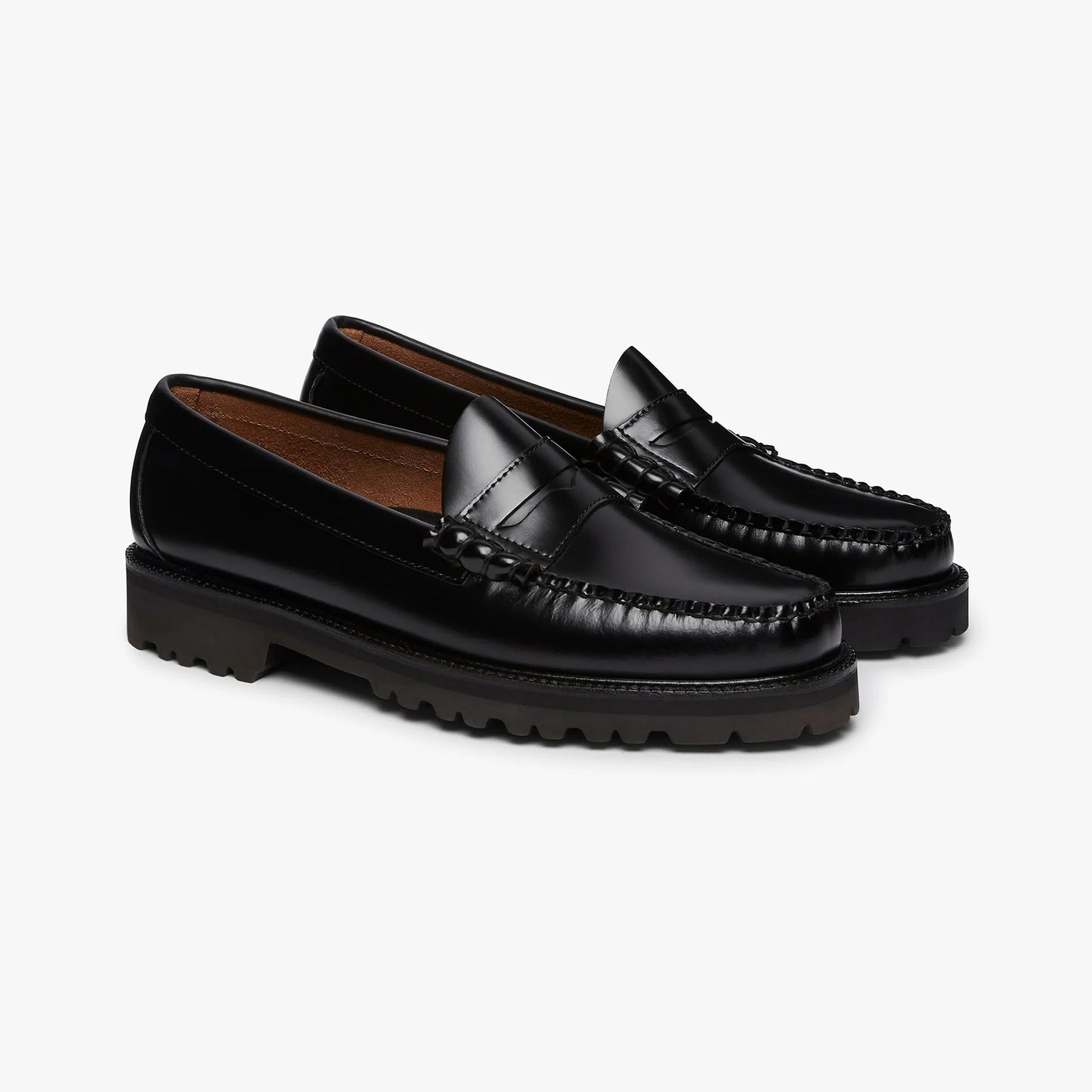 Weejun 90 Larson Penny Loafers - Black Leather