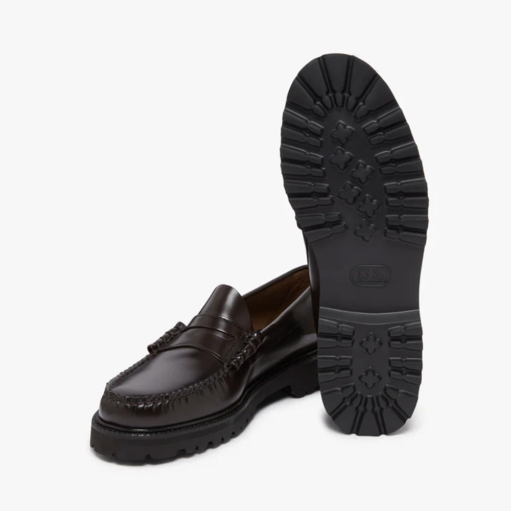 Weejun 90 Larson Penny Loafers - Chocolate Leather