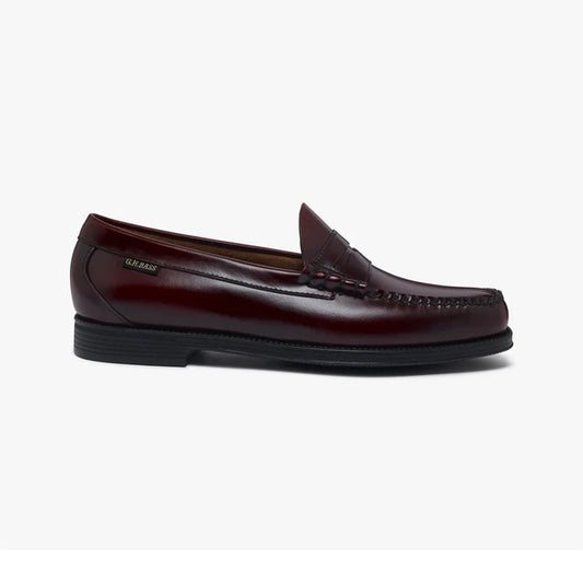 Easy Weejun Larson Flag Penny Loafers- Wine Leather
