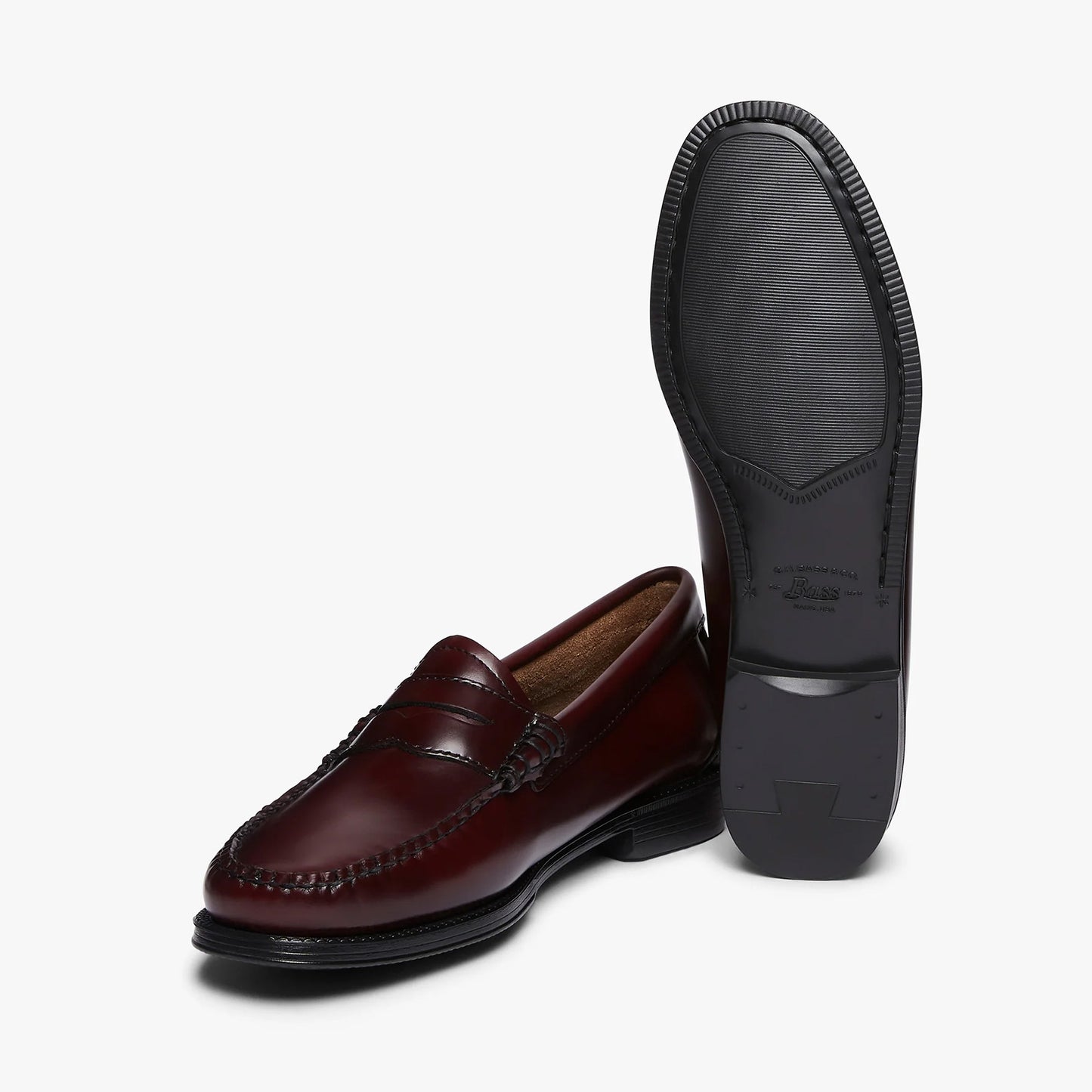 Womens Easy Weejuns Penny Loafers - Wine Leather