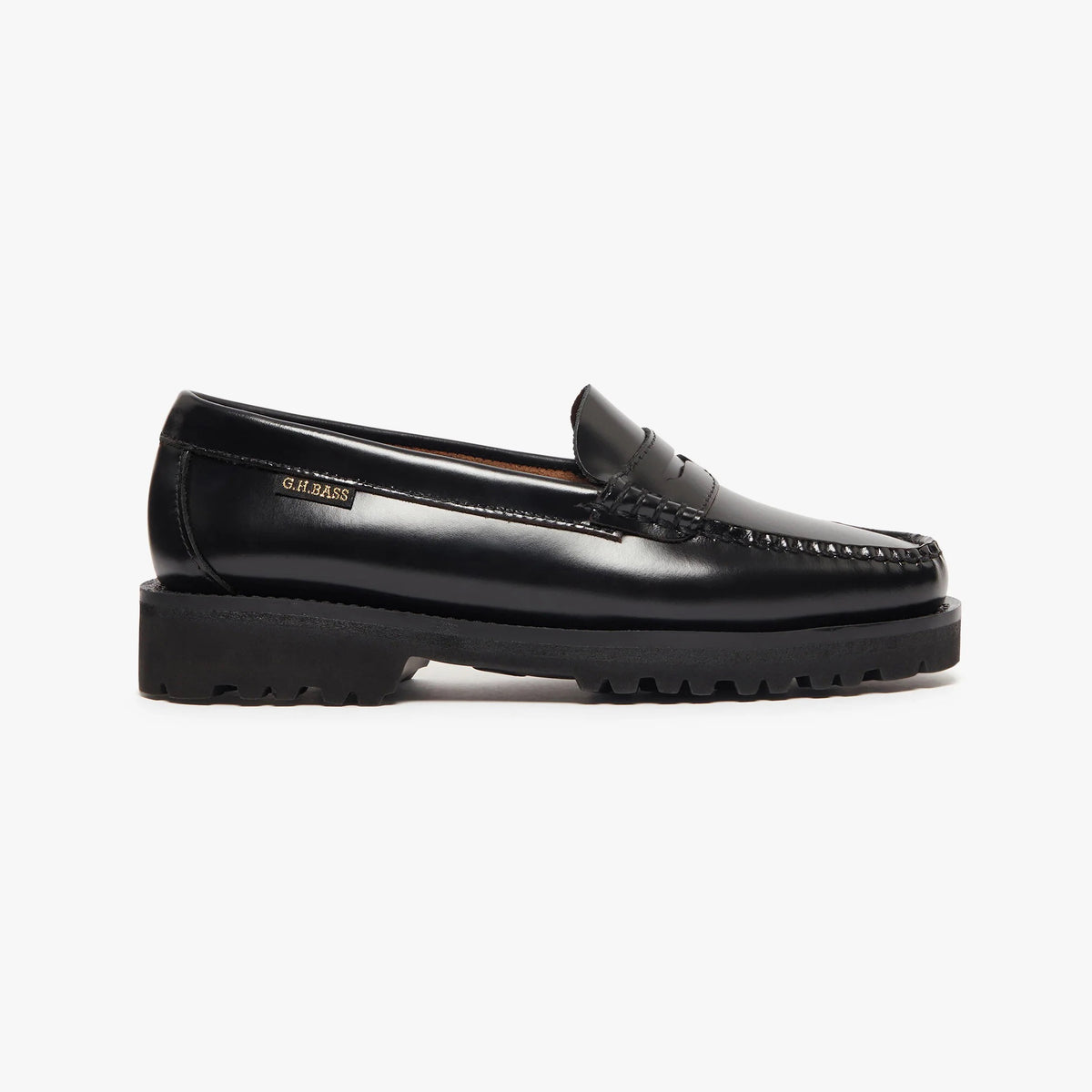 Women's Weejuns® Lug Penny Loafers - Black Leather