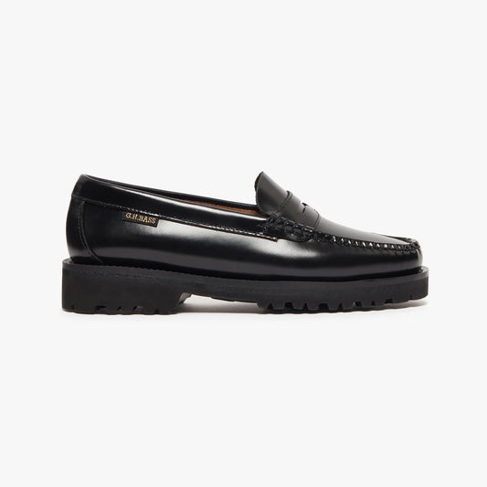 Women's Weejuns® Lug Penny Loafers - Black Leather