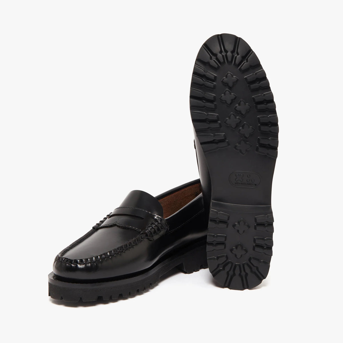 Women's Weejuns® Lug Penny Loafers - Black Leather