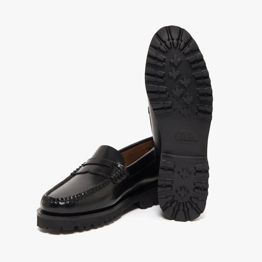 Women's Weejuns® Lug Penny Loafers - Black Leather