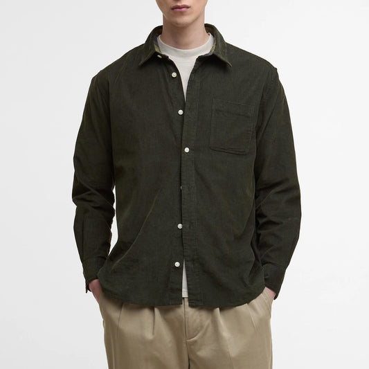 Ramsey Oversized Cord Shirt - Forest