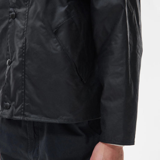 Transport Waxed Jacket - Black