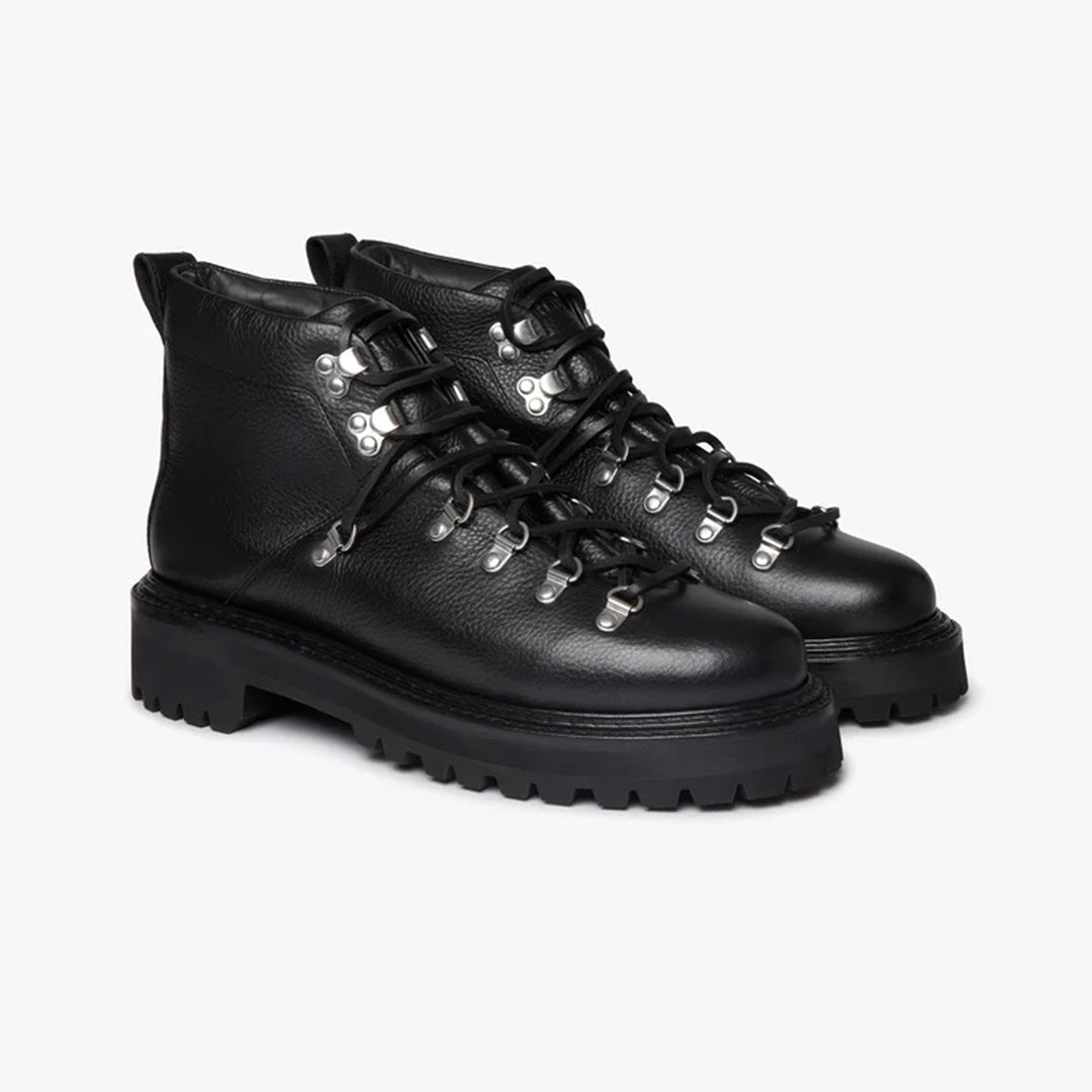 Mason Alpine Boot - Black Tumbled Leather