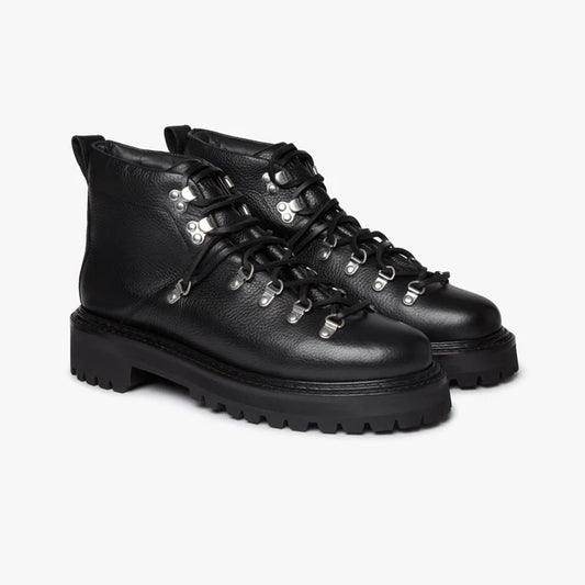 Mason Alpine Boot - Black Tumbled Leather