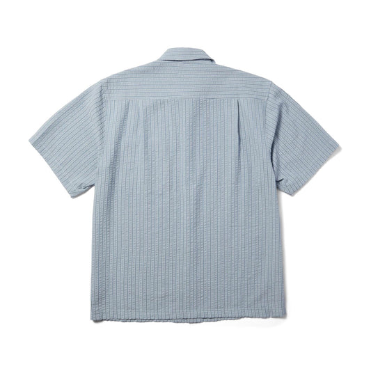Big Block Striped SS Shirt - Light Blue