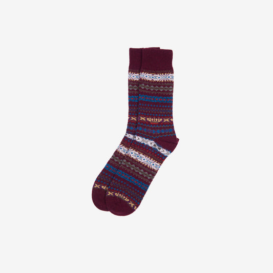 Boyd Socks - Burgundy