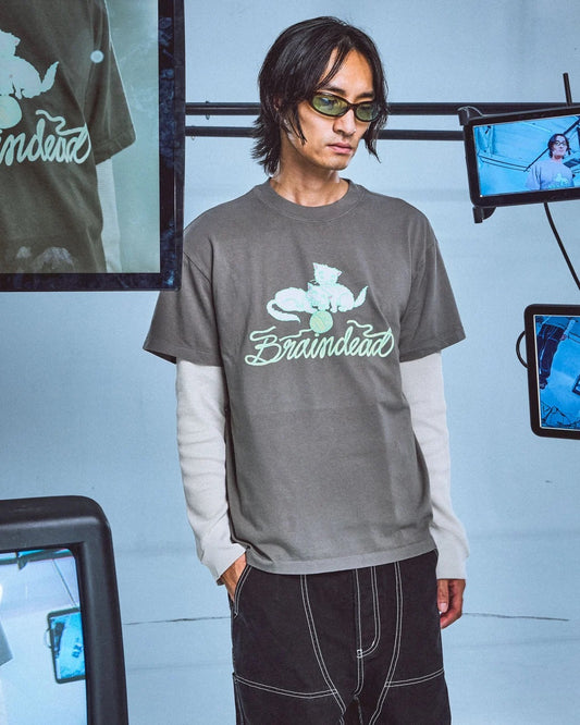 Kitten Yarn Tee- Subterranean