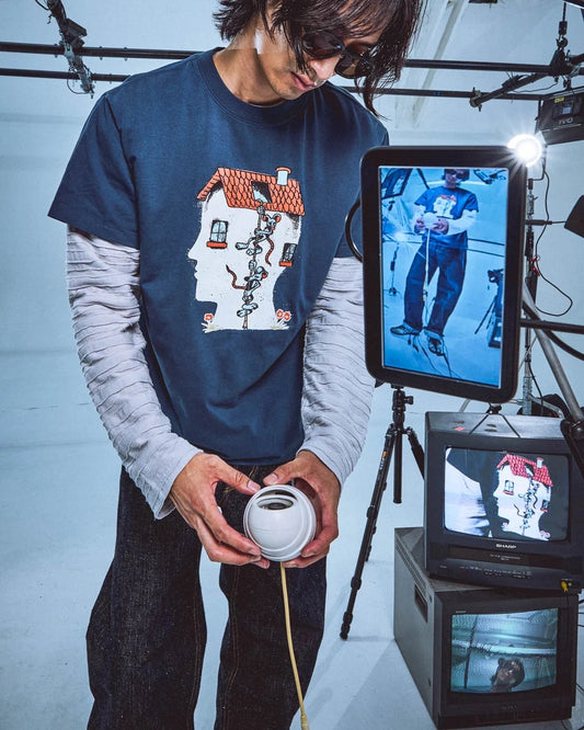 House Mouse Tee - Blue
