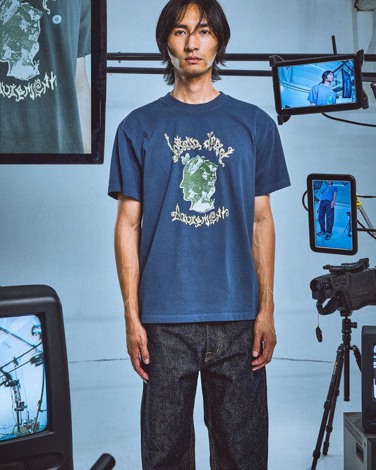 Rock Head Tee - Navy