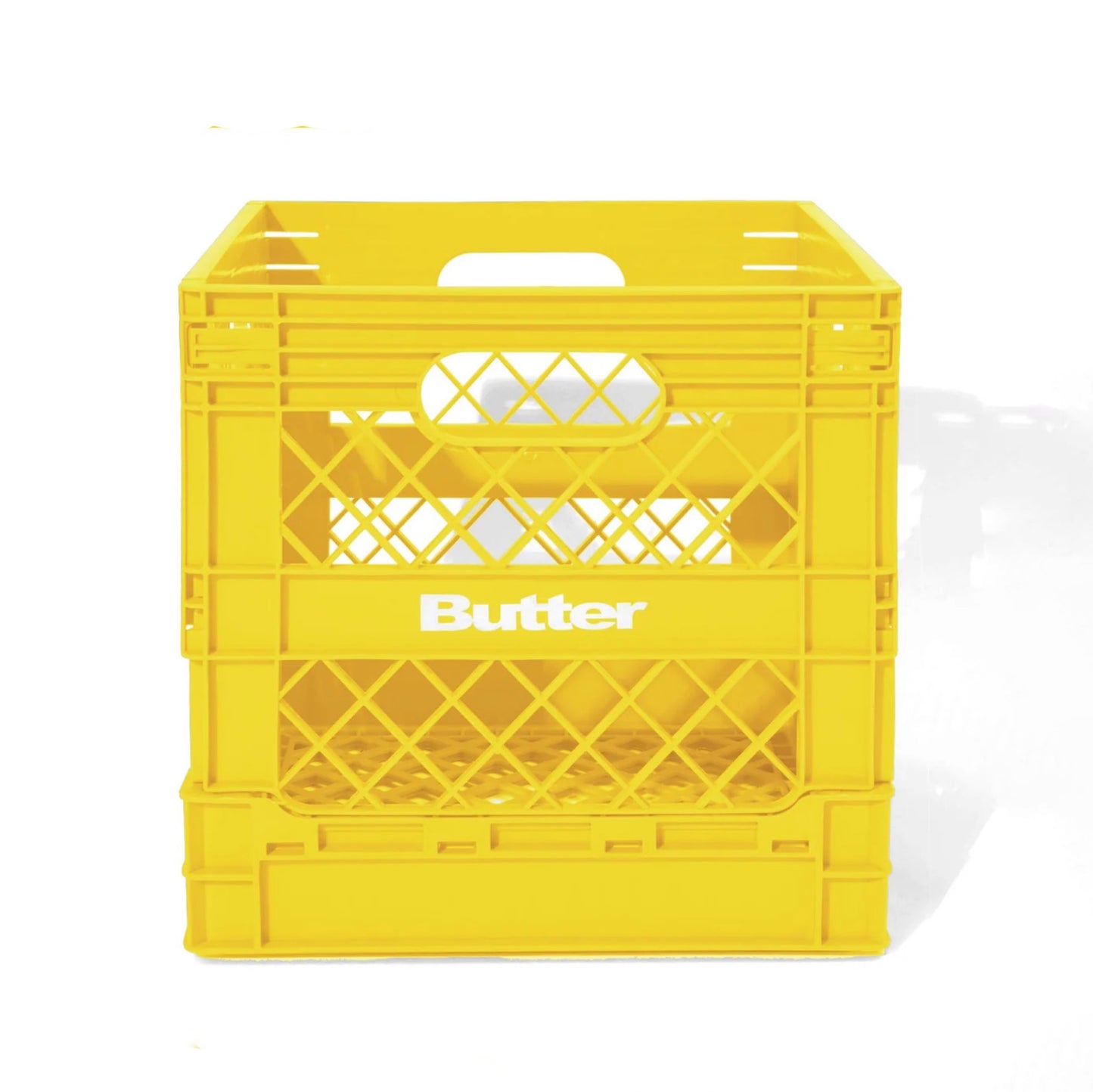 Record Crate - Yellow