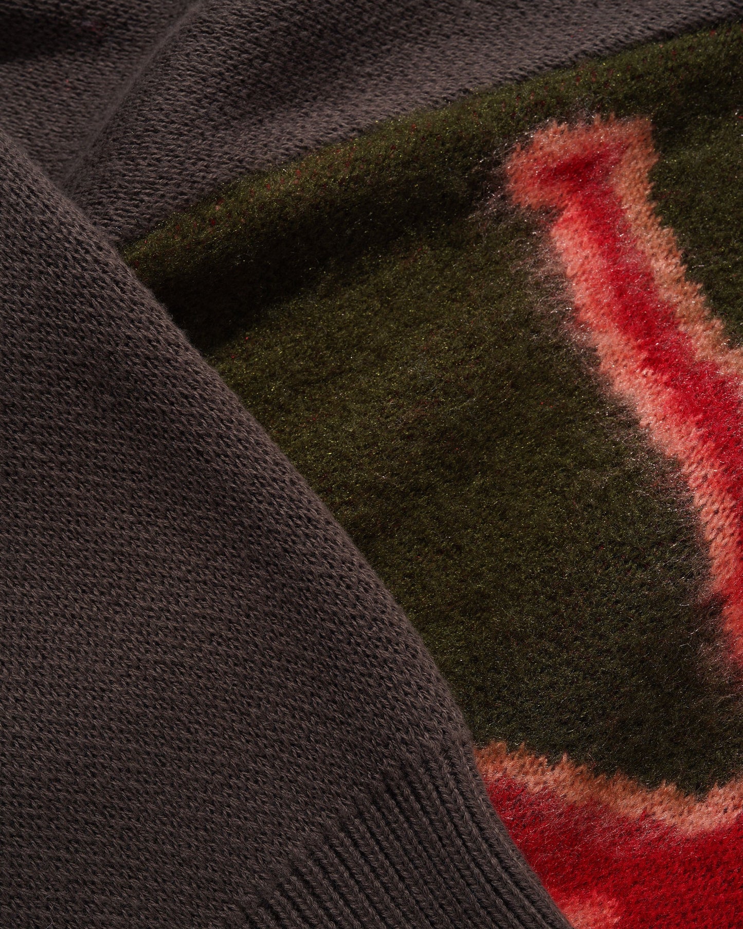 Beetle Zip-Thru Knit Sweater - Olive