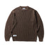 Bleach Knit Sweater - Brown