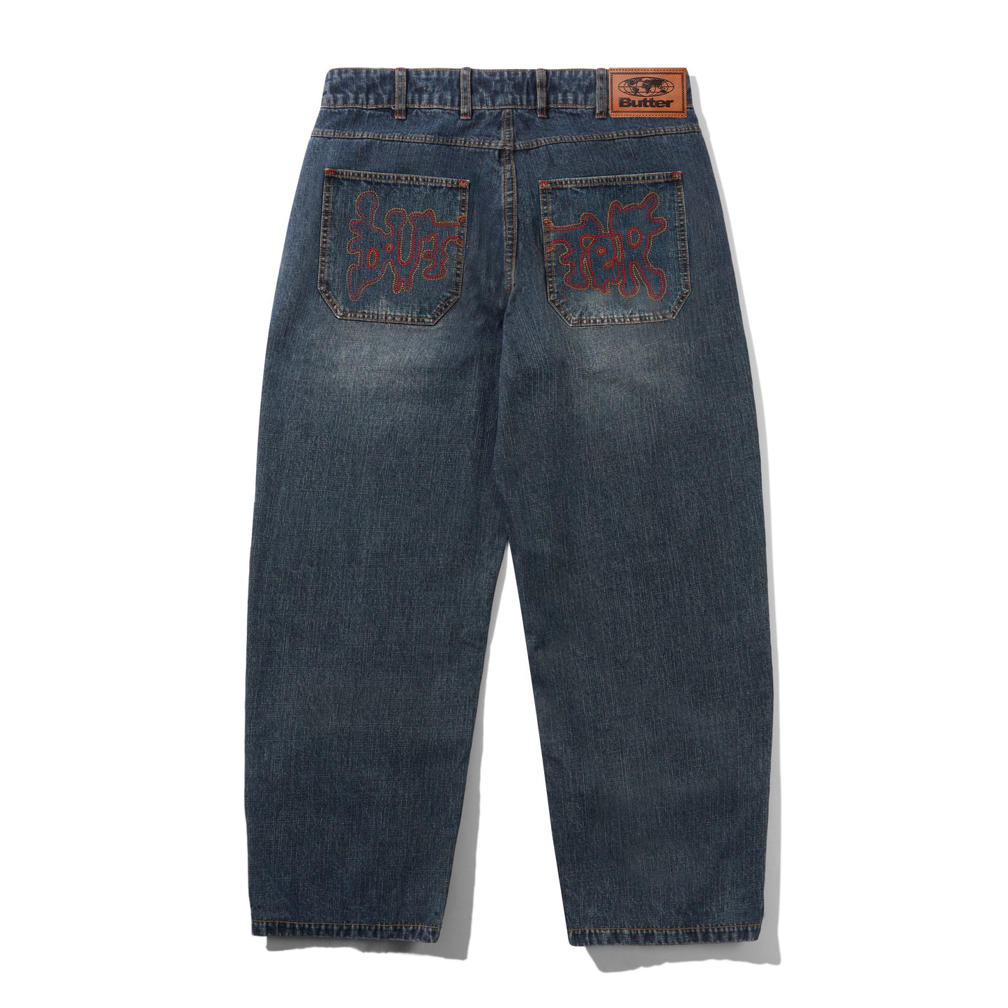Blotch Denim Jeans - Streaky Navy