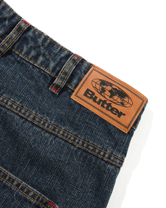 Blotch Denim Jeans - Streaky Navy