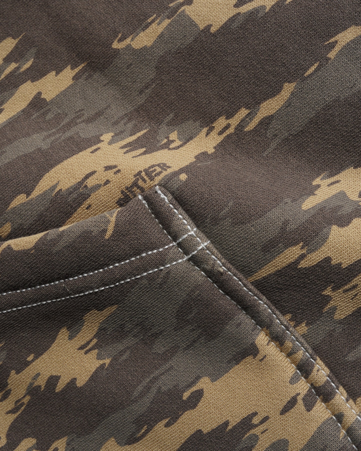 Blotch Zip-Thru Hood - Washed Camo