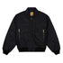 Embroidered 3D Flight Jacket - Black