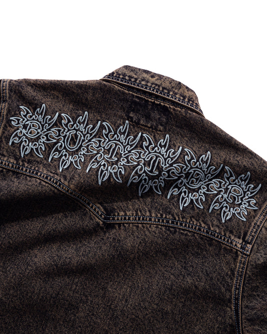 Bronco Denim Jacket - Tinted Brown