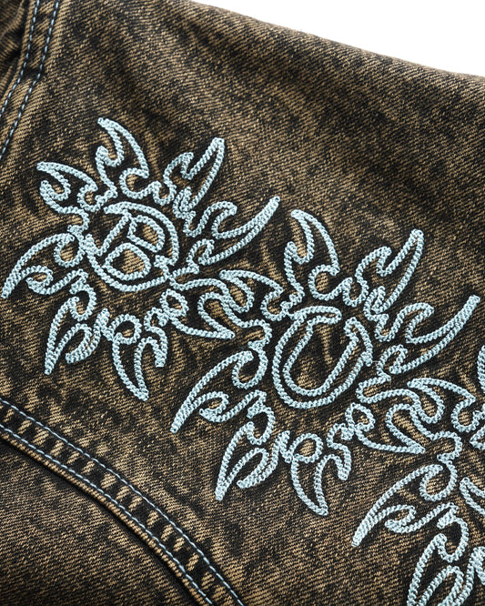 Bronco Denim Jacket - Tinted Brown